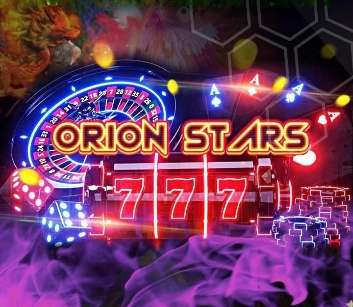 Orion Stars game artwork with roulette and slot reels at Sophia's Casino